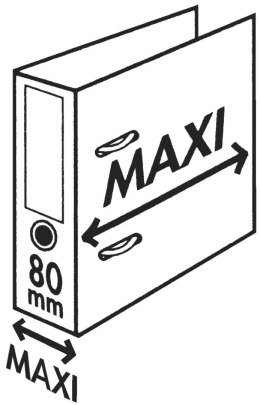 Segregator dźwigniowy Esselte No.1 Power Plus A4 80mm czarny (81187)