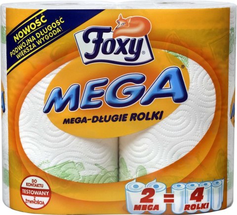Ręcznik rolka Mega papier kolor: biały Foxy