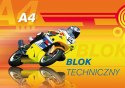 Blok techniczny Kreska A4 biały 240g 10k [mm:] 210x297