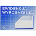 Druk offsetowy Ewidencja wyposażenia A5, A5 32k. Michalczyk i Prokop (K-7)
