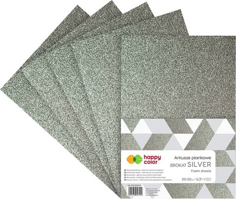 Arkusz piankowy kolor: Srebrny 5 ark. [mm:] 210x297 Happy Color (HA 7132 2030-81)