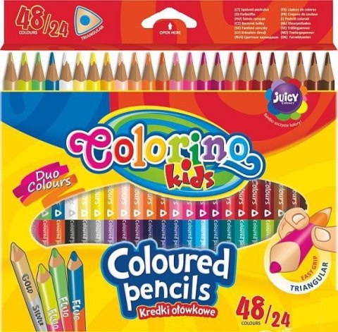 Kredki ołówkowe Colorino dwustronne 48 kol. Patio (51705)