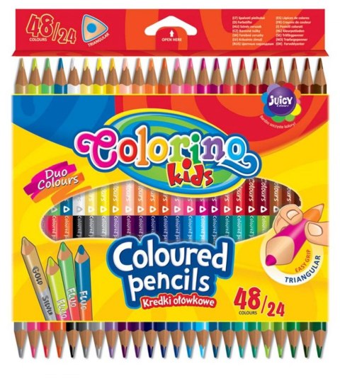 Kredki ołówkowe Colorino dwustronne 48 kol. Patio (51705)