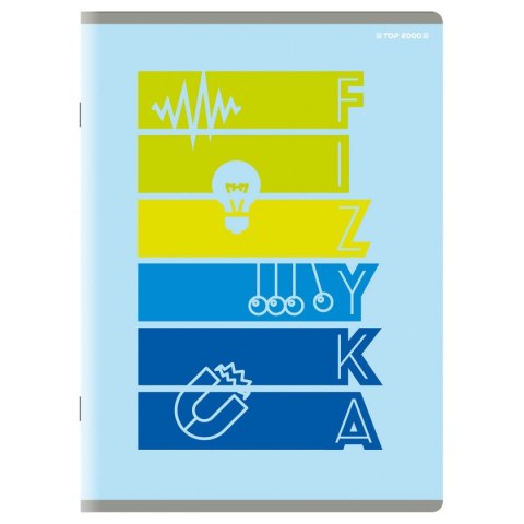 Zeszyt fizyka A5 60k. 80g krata [mm:] 150x210 TOP-2000 (400160589)