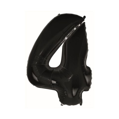 Balon foliowy cyfra 4 CZARNA 45cal Godan (FG-C85CZ4)