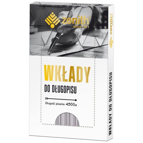 Wkład do długopisu czarny wkład czarny 0,7mm Zenith