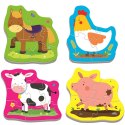 Puzzle baby classic zierzęta na wsi 3, 4, 5, 6 el. Trefl (36070)