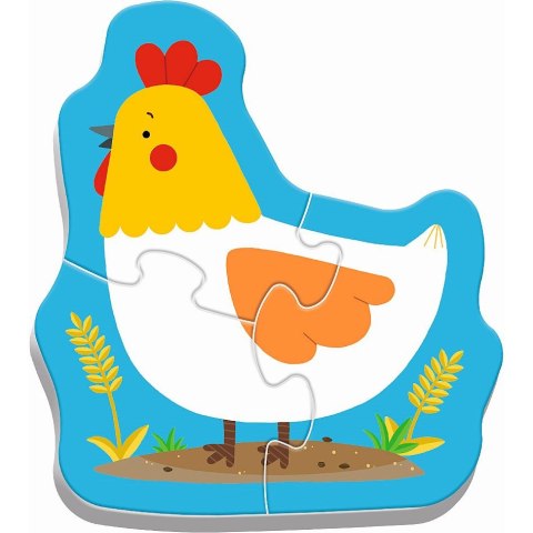 Puzzle baby classic zierzęta na wsi 3, 4, 5, 6 el. Trefl (36070)