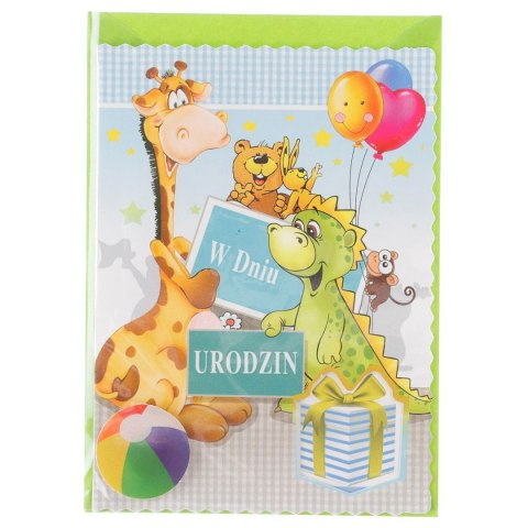 Kartka składana B6 urodziny dzieci Top Graphic (5907786924771)