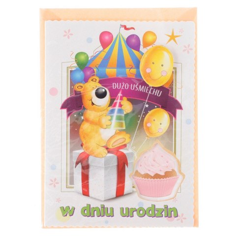 Kartka składana B6 urodziny dzieci Top Graphic (5907786924771)