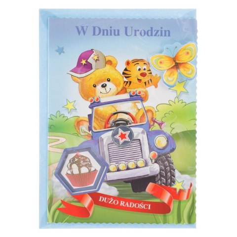 Kartka składana B6 urodziny dzieci Top Graphic (5907786924771)