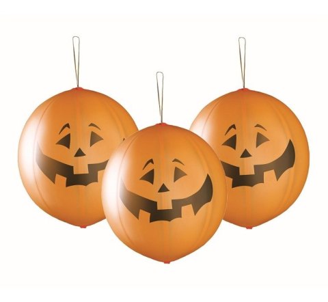 Balon gumowy Godan PREMIUM DYNIE NA HALLOWEEN 3 szt pomarańczowy 450mm 18cal (GB/PG17)