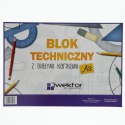 Blok techniczny Wektor A3 biały 160g 10k