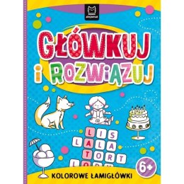 Książeczka edukacyjna Aksjomat Główkuj i rozwiązuj. Kolorowe łamigłówki 6+