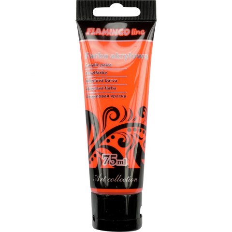 Farba akrylowa Flamingo Line Fluo kolor: pomarańczowy 75ml (103)