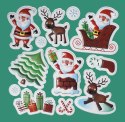 Naklejka (nalepka) Craft-Fun Series Boże Narodzenie Mikołaje, renifery, choinka Titanum (TON-1002)