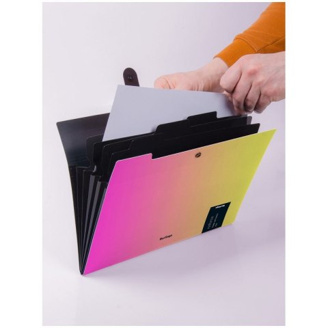 Teczka z przegródkami Radiance A4 kolor: mix 5 przegródek Berlingo (4260709080185)