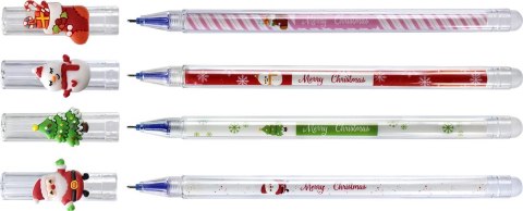 Długopis wymazywalny CHRISTMAS wkład niebieskie 0,7mm Fun&Joy