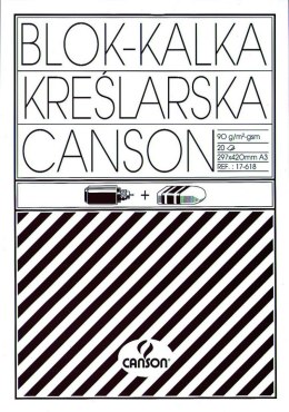 Kalka kreślarska Canson A3 przezroczysty 90g [mm:] 297x420 (200005323)