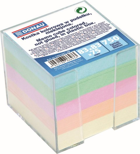 Kostka papierowa mix [mm:] 83x83x 75 Donau (7491001-99)