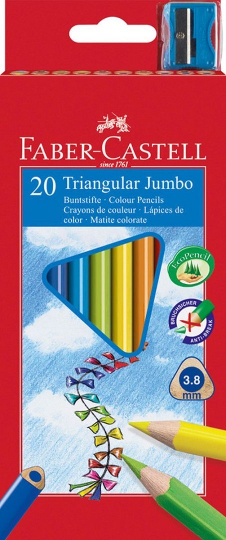 Kredki ołówkowe 20 kol. Faber Castell