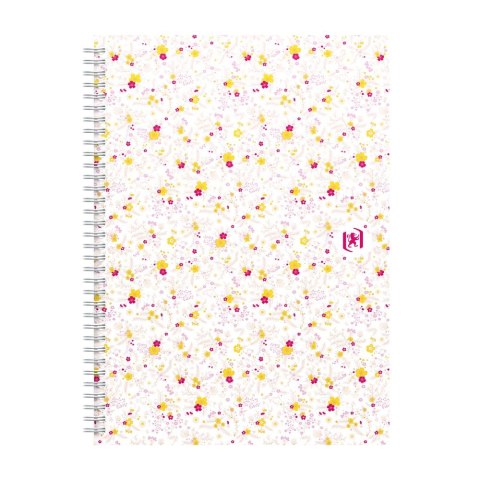 Kołozeszyt (kołonotatnik) B5 Floral 120k. 90g krata/tagi Oxford (400094955)