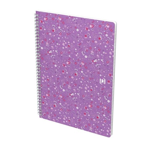Kołozeszyt (kołonotatnik) B5 Floral 120k. 90g krata/tagi Oxford (400094955)