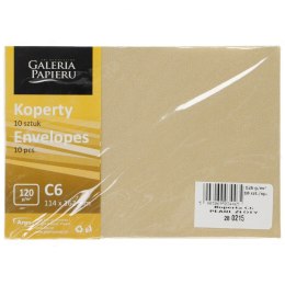 Koperta Millenium C6 złota Galeria Papieru (280215) 10 sztuk