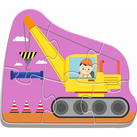 Puzzle puzzle baby classic pojazdy na budowie 3, 4, 5, 6 el. Trefl (36072)