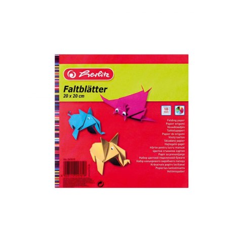 Zeszyt papierów kolorowych 20x20 origami 247619 [mm:] 200x206 Herlitz (300003930)