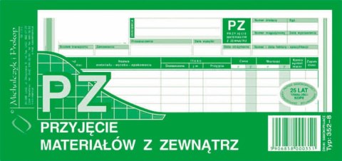 Druk offsetowy 1/3 A4 Przyjęcie materiału z zewnątrz 1/3 A4 (wielokopia) 80k. Michalczyk i Prokop (352-8)