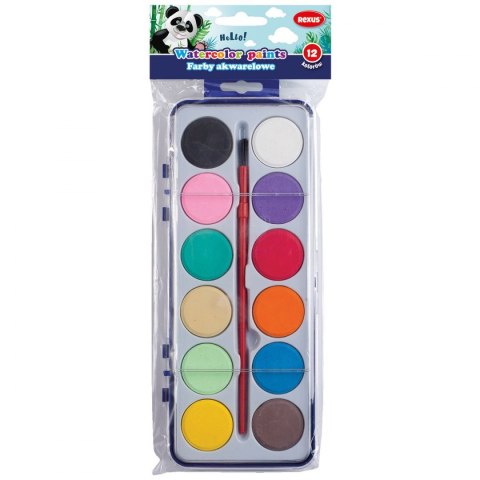 Farby akwarelowe 12 kolor. Rexus (603535)