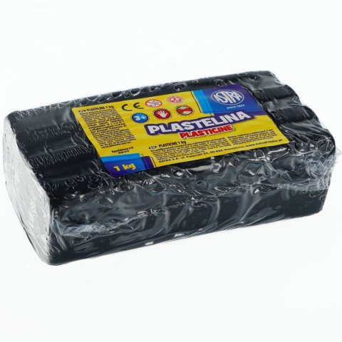 Plastelina 1 kol. CZARNY 1000g Astra
