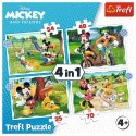 Puzzle Trefl Fajny dzień Mickiego 4w1 4w1 el. (34604)