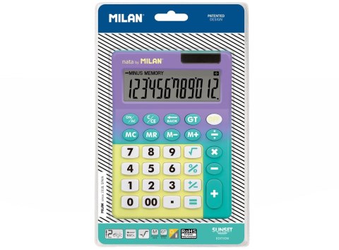 Kalkulator kieszonkowy Sunset fiolet Milan (151812SNPRBL)