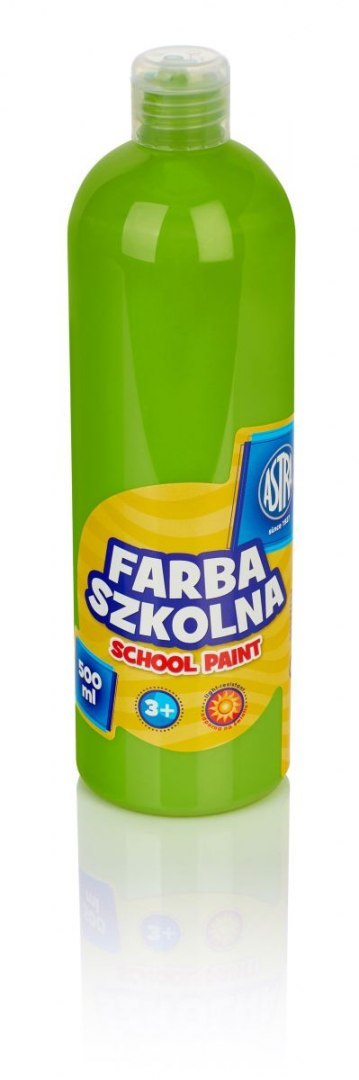 Farby plakatowe szkolne kolor: limonkowy 250ml 1 kolor. Astra