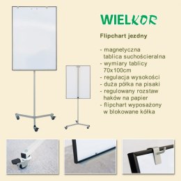 Tablica flipchart jezdny [mm:] 700x1000 Wielkor