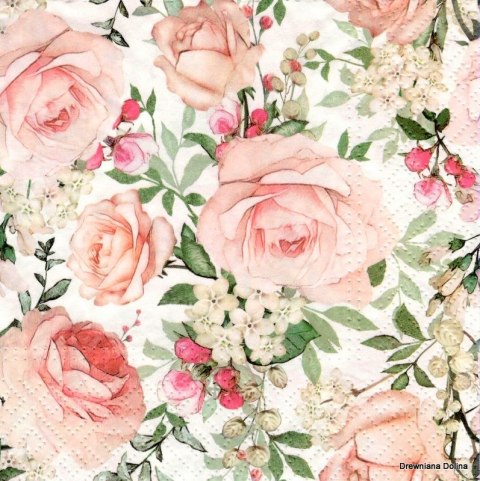 Serwetki Paw Gorgeous Roses mix papier [mm:] 330x330 (SDL122600)