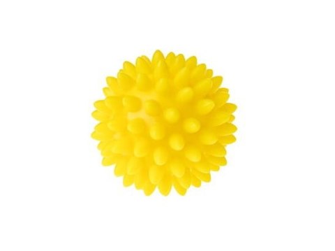 Piłka do masażu rehabilitacyjna 5,4cm żółta guma Tullo (416)