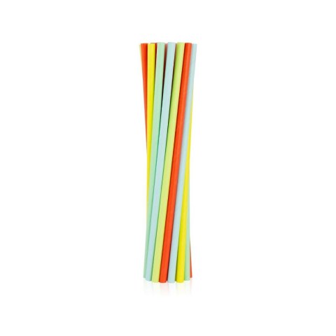Słomka papierowe, pastelowy mix 6x197 mm/12szt. 12 szt Godan (SG-RPPM12)