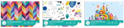 Blok rysunkowy A4 biały 80g 20k [mm:] 210x297 Interdruk (BLR)