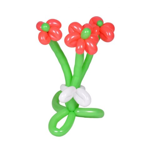 Balon gumowy do modelowania z pompką 20 szt. mix Arpex (K5143)