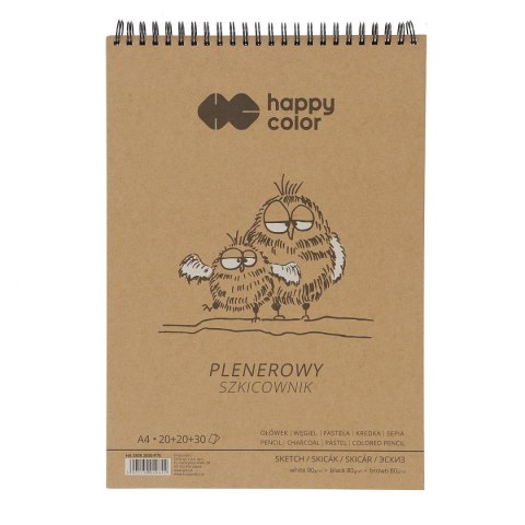 Blok artystyczny Happy Color szkicownik A4 80g 70k Happy Color (HA 3808 2030-P70)