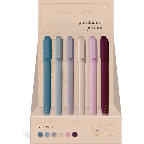 Długopis żelowy wkład niebieski 0,5mm Interdruk (5902277313287)