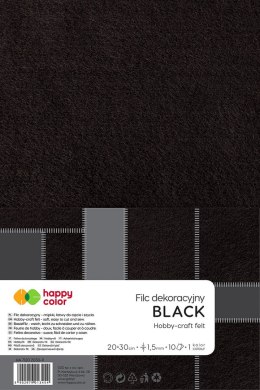 Filc Happy Color kolor: czarny 10 ark. [mm:] 200x300 (HA 7150 2030-9)