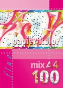 Papier kolorowy Kreska fluo A4 mix 80g