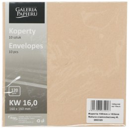 Koperta Galeria Papieru nature beżowy [mm:] 160x160 (280320) 10 sztuk