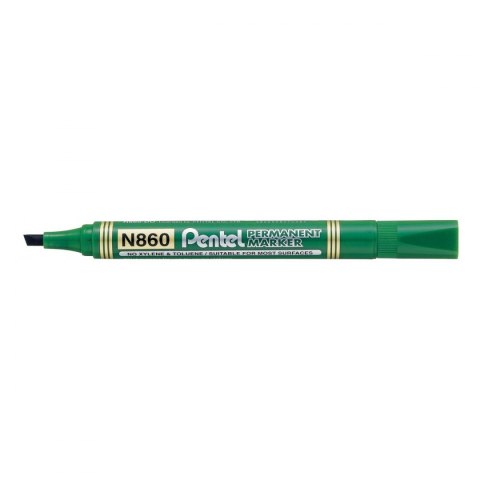 Marker permanentny Pentel, zielony 1,2-4,5mm ścięta końcówka