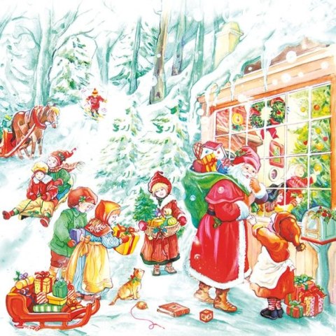 Serwetki Boże narodzenie mix bibuła [mm:] 330x330 Pol-mak (SL GW)