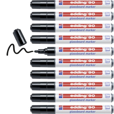 Marker specjalistyczny wkład czarny 2,0-3,0mm okrągła końcówka Edding (90/001/C ED)